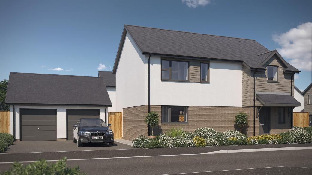CGI of The Willow a 3-bedrrom New Home at Lower Abbots in Buckland Brewer