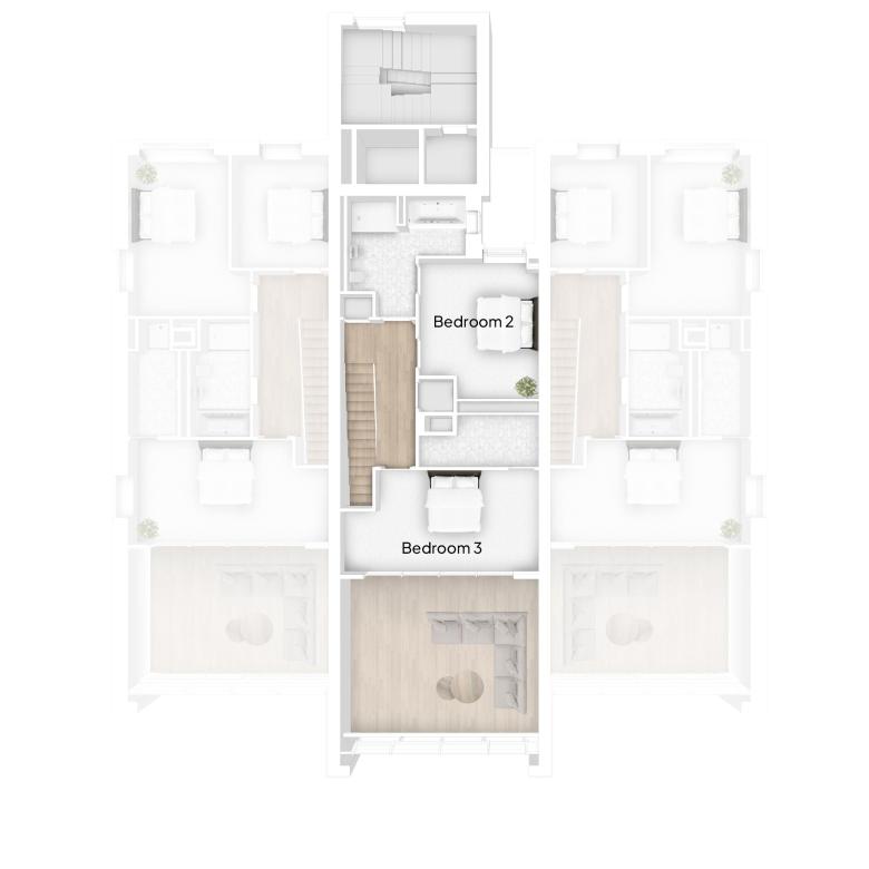 Floor Plan of The 3 Bed Duplex Apartment at Serenity in Croyde