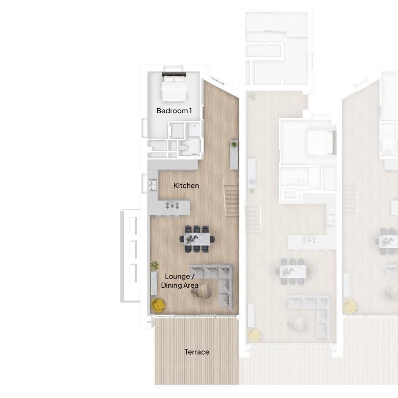 Floor Plan of The 4 Bed Duplex Apartment at Serenity in Croyde